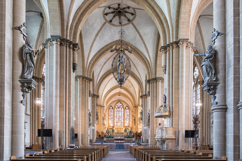 Paderborn cathedral draws many tourists year-round. 